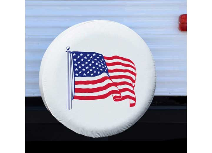 ADCO - 28 In U.s. Flag Vinyl Spare Tire Cover 10 Per Carton - 1786