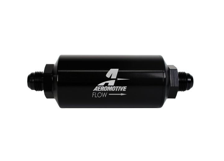 Aeromotive - Filter Inline 10m Microglass Element An08 Male Brightdip Black 2in Od - 12375