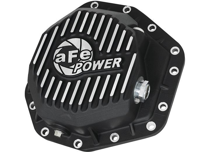 aFe Power - Pro Series Rear Differential Cover Black W/ Machined Fins - 46-70352