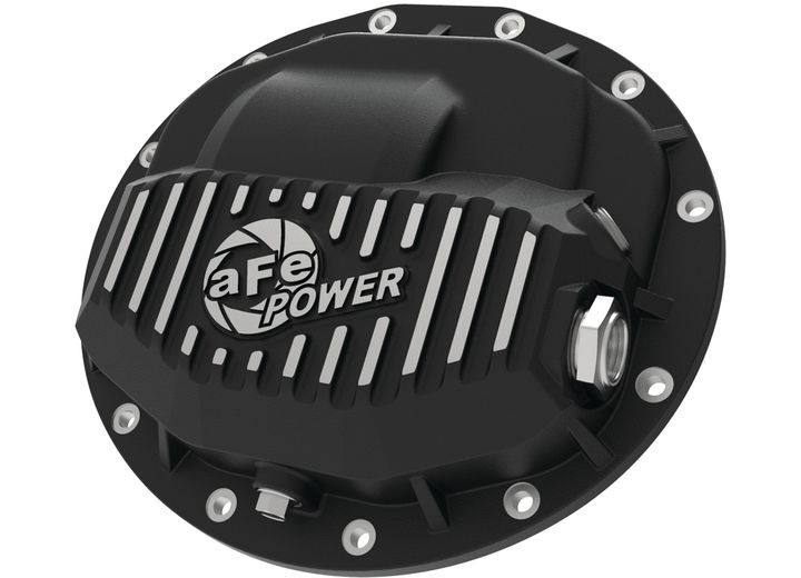 aFe Power - Pro Series Front Differential Cover Black W/ Machined Fins - 46-70402