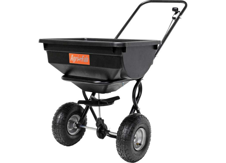 Agri-Fab Inc - Agrifab Broadcast Spreader 14200 Sqft 810ft Spread 85 Lb Poly Hopper Black - 45-0388-800