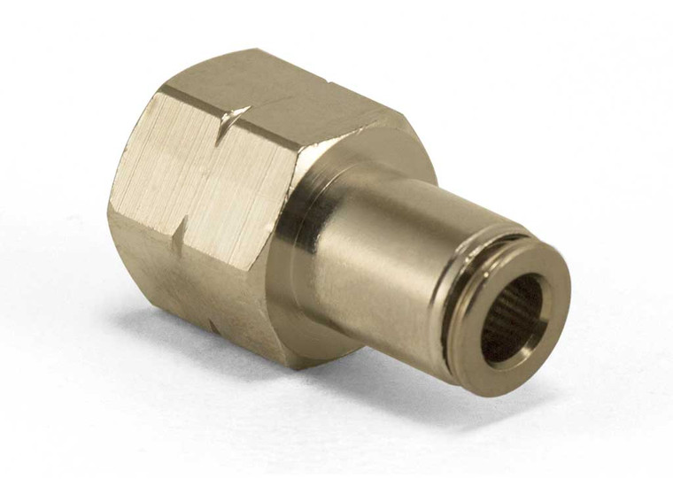 Air Lift - Straight Female 1/4in Fnpt X 1/4in Tube - 21869