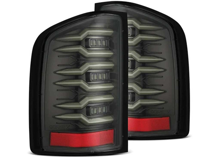 AlphaRex - 0713 Silverado 1500/0714 2500/3500hd Luxx Led Tail Lights Alphablack - 620090