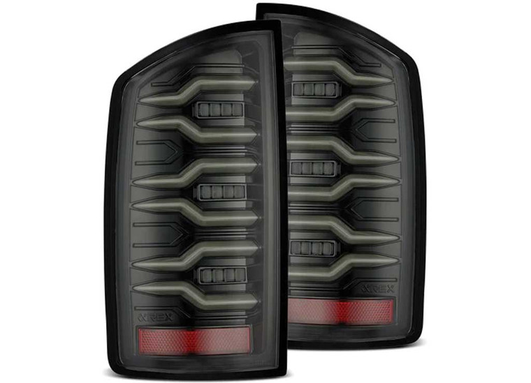 AlphaRex - 0206 Ram 1500/0306 2500 Luxxseries Led Tail Lights Alphablack - 641020
