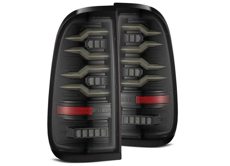 AlphaRex - 9703 F150/9916 F250/350 Luxx Led Tail Lights Alphablack - 658001