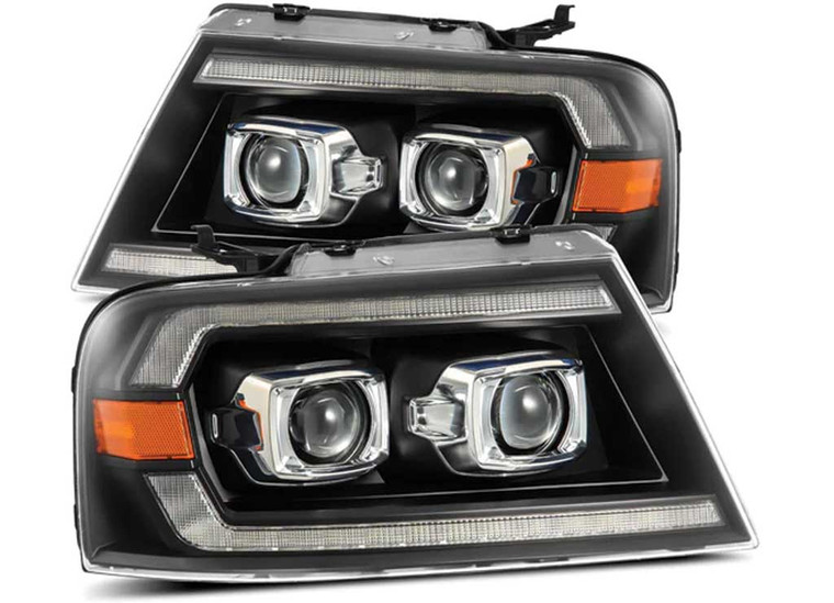 AlphaRex - 0408 F150 Mark Lt Proseries Projector Headlights Black - 880134