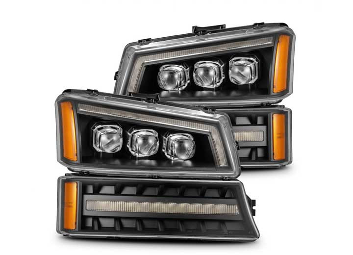 AlphaRex - 0306 Silverado 1500/2500/3500 Avalanche Nova Led Projector Headlights/black - 880256
