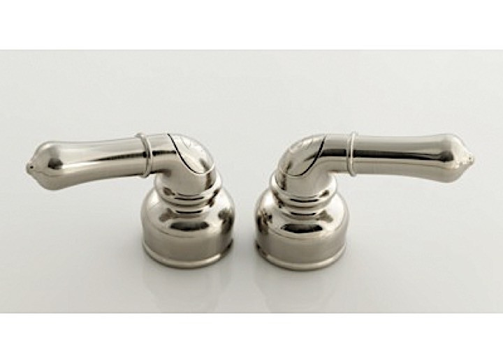American Brass - Hot & Cold Nickel Teapot Hdl Pair F/ Empire Faucets - CRD-UCNN
