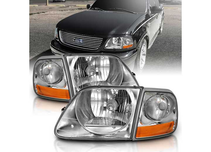 Anzo - 9703 F150 Crystal Headlight G2 Clear With Parking Light - 111438
