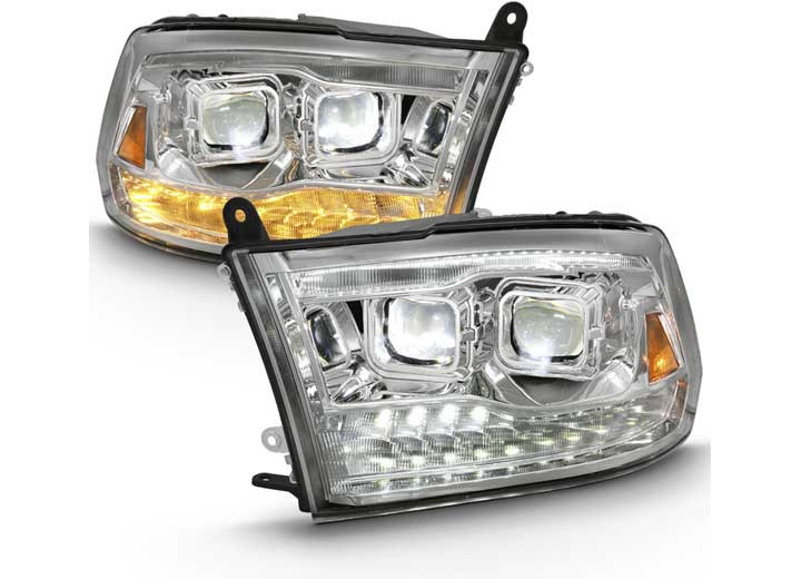 Anzo - 0918 Ram 1500/2500/3500 Led Projector Plank Style Switchback Hl Halo Chrome Amb - 111465