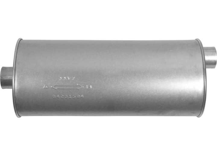 AP Exhaust - Muffler  Enforcer Ii Oval 2.5in Id/od C/o 25.5in Oal As - 3802