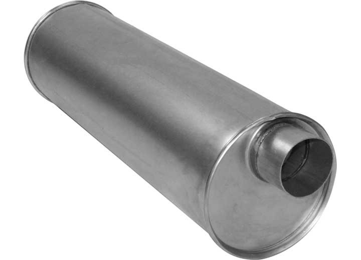 AP Exhaust - Offset 3in Inlet & Offset  3in Outlet 180 Offset 360 Welded Necks Enforcer Ii Muffler - 3806