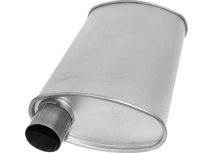 AP Exhaust - Muffler  Xlerator Big Max Turbo Oval 2.25in Id/od O/c 18in Oal As - 6534