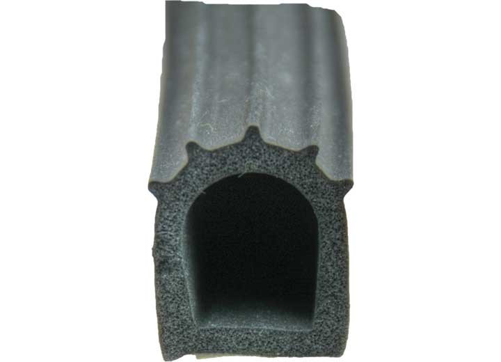 AP - Trailer Weatherstripping Ribbed D Seal W/psa Tapeblack - 018-023-PT