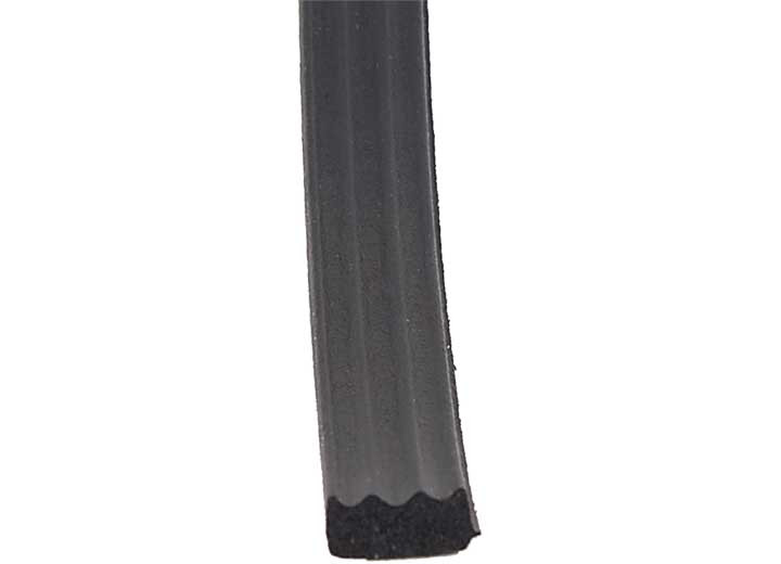 AP - Foam Seal Ribbed W/psa Tape (white Tape) Black 3/16in X 3/8in X 50ft - 018-664