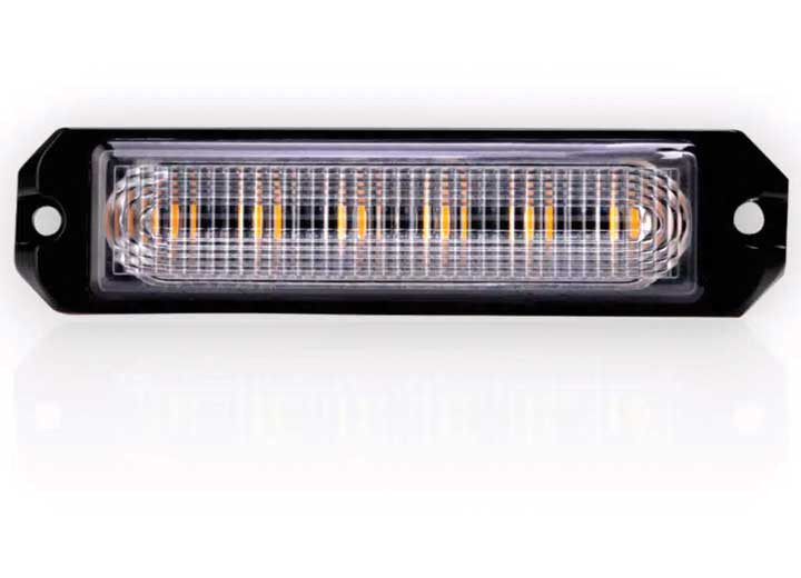 Arc Lighting - 4in Builtbright 4 Slim Bar Surface Mnt Strobe Work Light Amber (1ea) - BB6110A