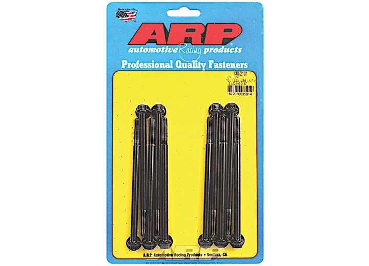 ARP - Gm Ls1/ls4/ls6/ls7/lq4/rl4 12pt Bolt Head Engine Intake Manifold Bolt Set Black Oxide - 130-2101