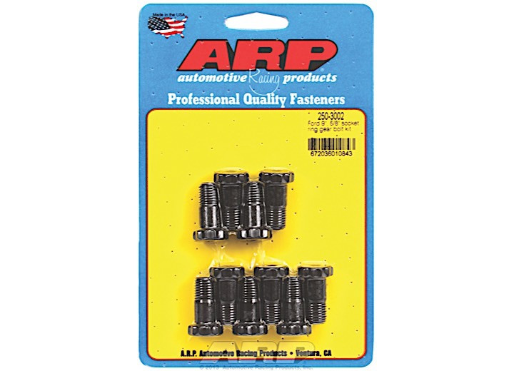 ARP - Ford 9in 7/16in Diameter 5/8in Socket Ring Gear Bolt Kit - 250-3002