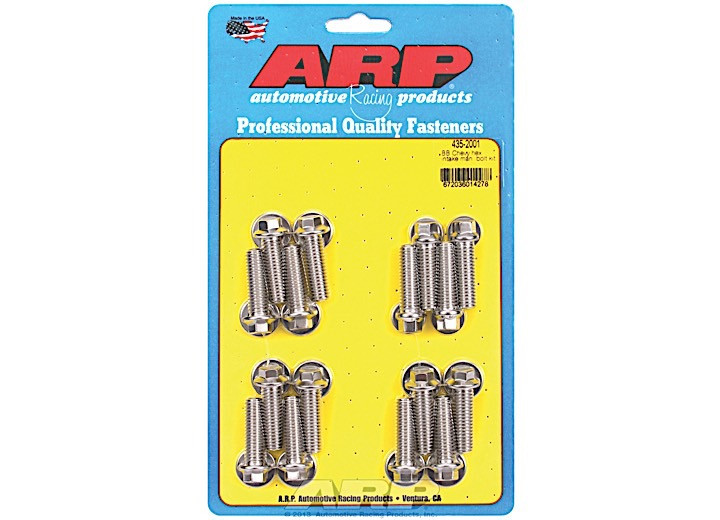 ARP - Bb Chevy Hex Intake Manifold Bolt Kit Stainless Steel - 435-2001