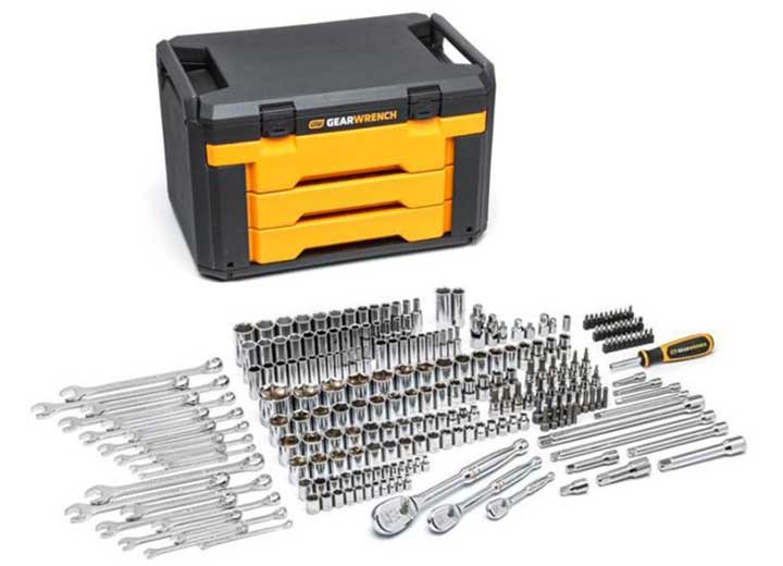 GearWrench - Set Mech Tl Bmc 1/4 3/8 1/2 243pc 6pt - 80966