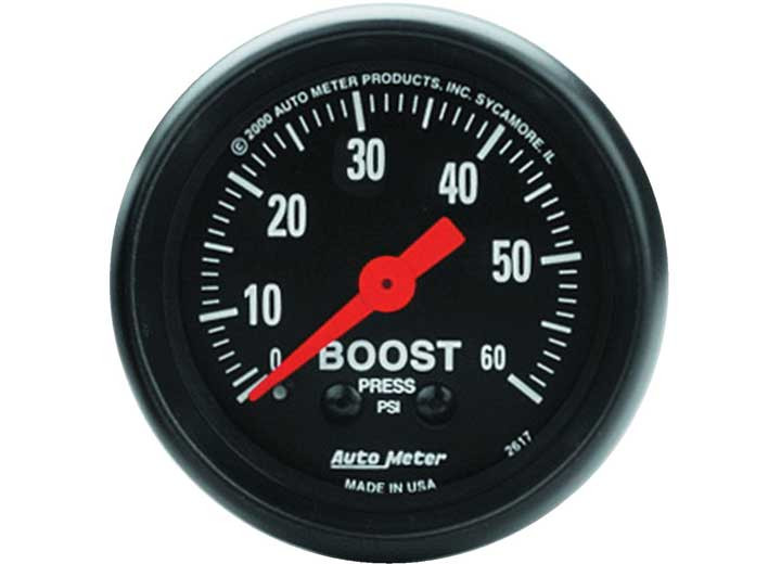 Auto Meter - 2in Boost 060 Psi Mech Zseries - 2617
