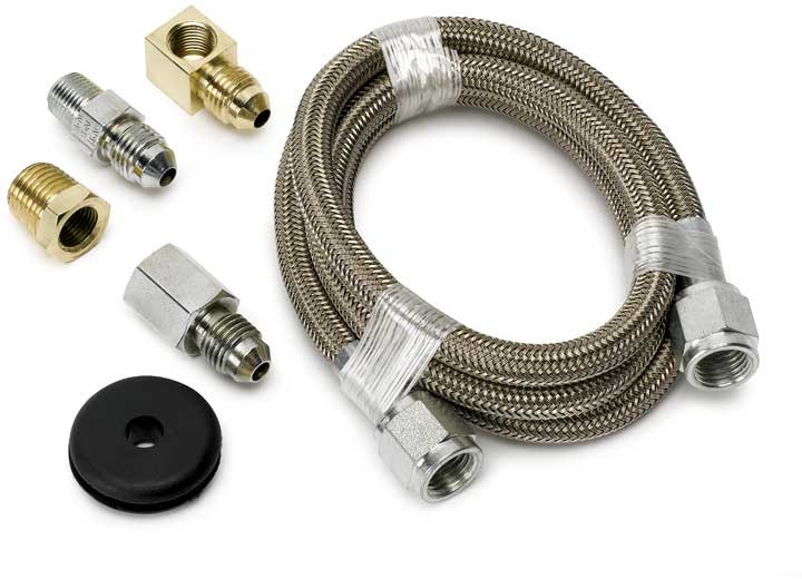 Auto Meter - 3ftbraided Stainless Steel Line #4 - 3227