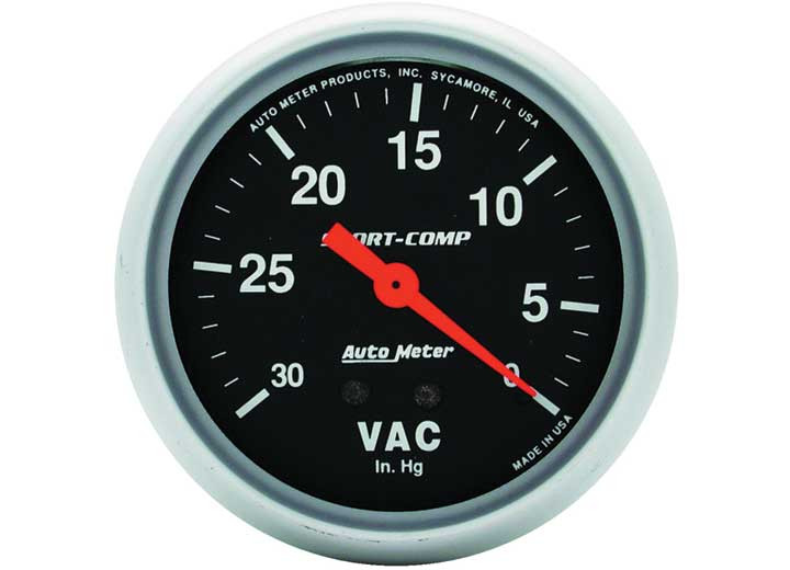 Auto Meter - 25/8in Vacuum 30 In. Hg Mech - 3484