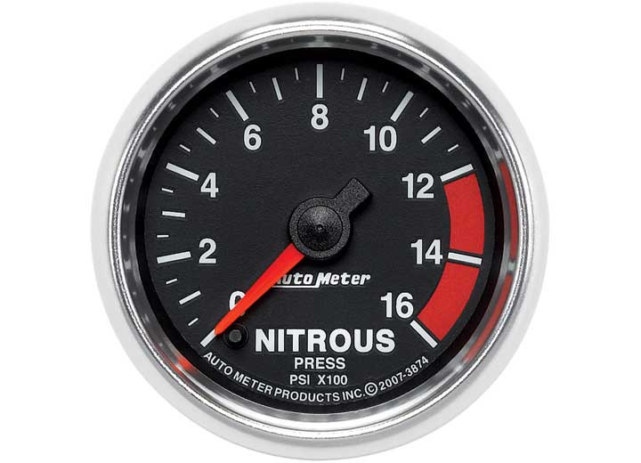 Auto Meter - 21/16in Nitrous 01600 Psi Fse Gs - 3874