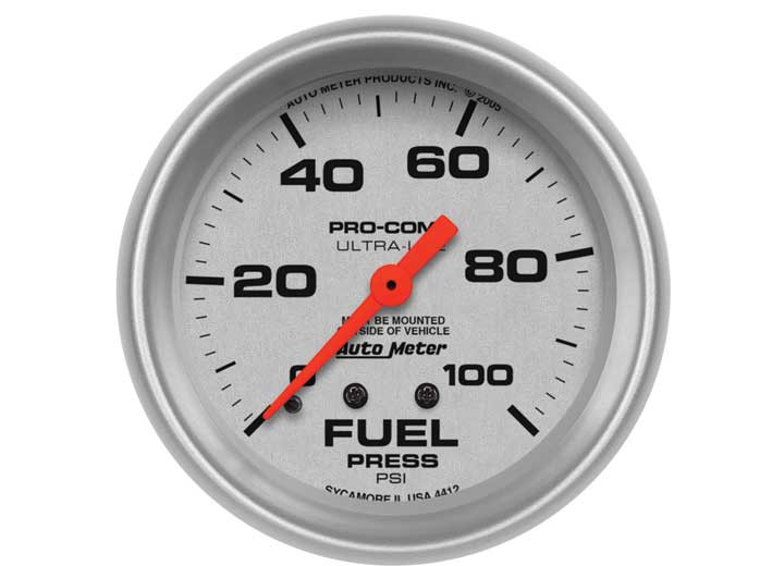 Auto Meter - 25/8in Fuel Press 0100 Psi Mech - 4412