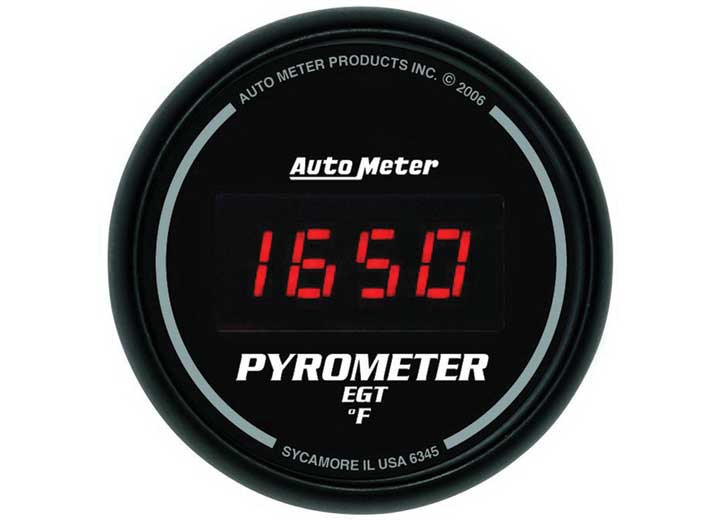 Auto Meter - 21/16in E.g.t. Pyrometer 02000f Digital Black - 6345