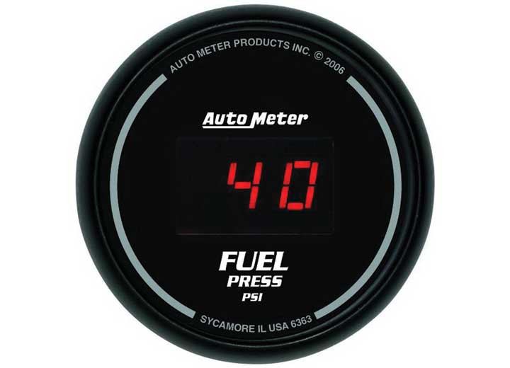 Auto Meter - 21/16in Fuel Press 0 100 Psi Digital Black - 6363