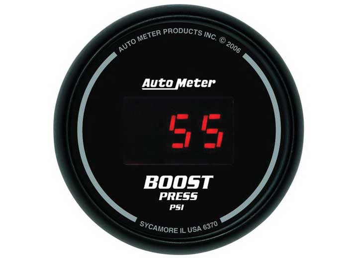 Auto Meter - 21/16in Boost 060 Psi Digital Black - 6370