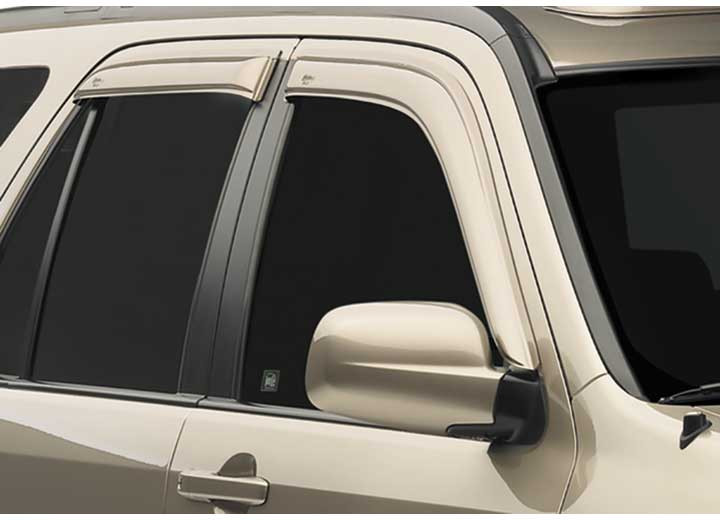 Auto Ventshade - 0608 Ram 1500/0609 Ram 2500/3500 Mega Cab 4pc Inchannel Ventvisorsmoke - 194845