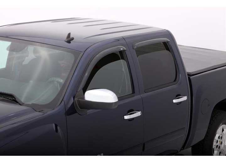 Auto Ventshade - 22c Tundra Double Cab Ventvisor Outside Mount 4pc Smoke - 94704