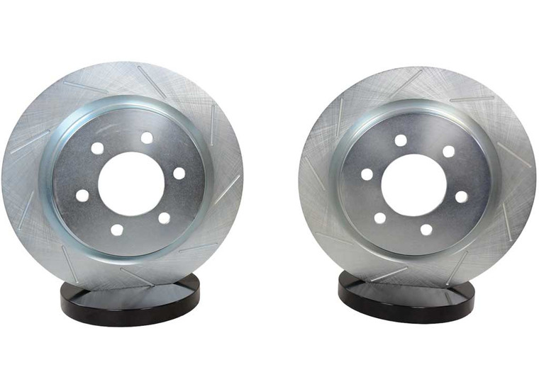 Baer Brake Systems - 21c F150 2/4wd Claw Performance Rotors Rear Slot/zinc Only 6 Lug Cast Iron - 99208-220