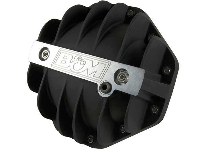 B & M Automotive - Cast Aluminum Differential Cover Black - 11306