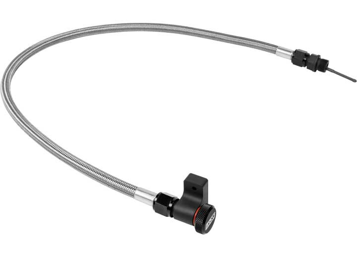 B & M Automotive - Auto Trans Dipstick Ford Aode/4r70e4r75e6r8010r80 Braided Stainless Steel Tube Firewall Mount - 22200