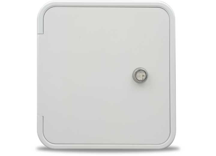 B&B Molders - Fuel Hatch W/oval Back Key Lock Polar White - 94304