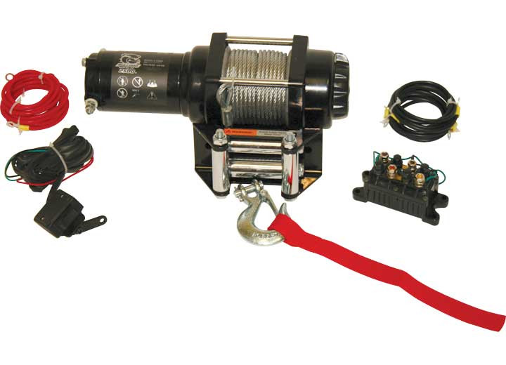 Bulldog Winch - 2500lb Atv Winch With Minirocker Switch Mounting Channel Roller Fairlead - 15006