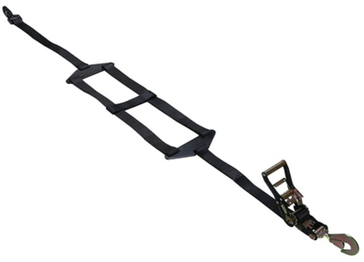 Bulldog Winch - Vertical Tire Ratcheting H Tiedown Strap - 20362
