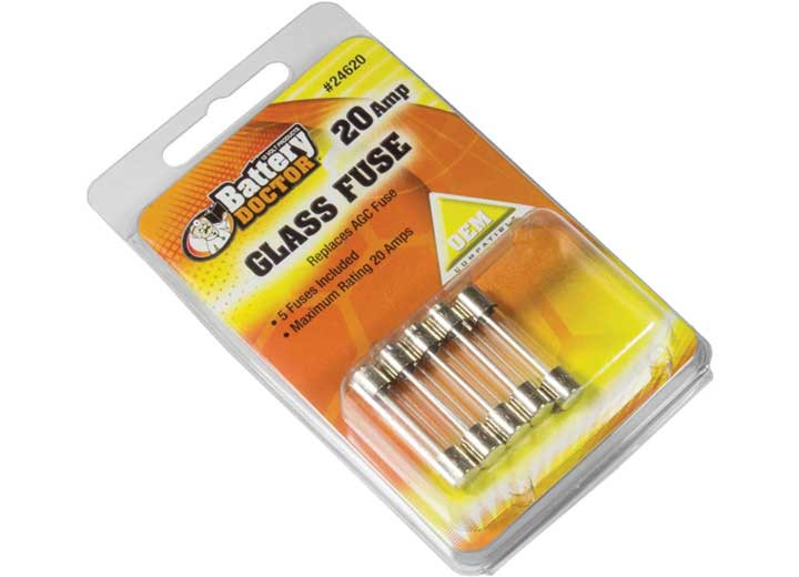 Battery Doctor - Agc Glass Fuse20a5pcs Retail Pkg - 24620