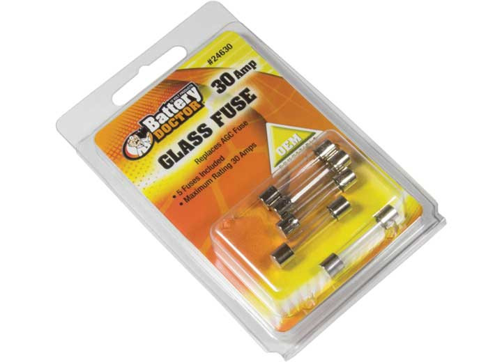 Battery Doctor - Agc Glass Fuse30a5pcs Retail Pkg - 24630
