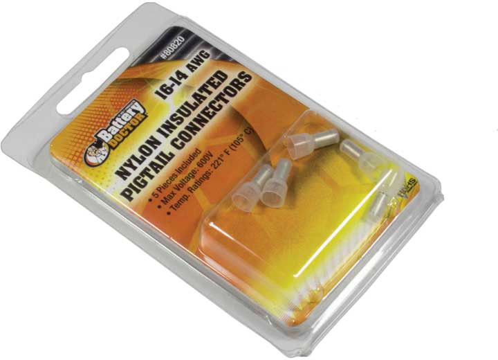 Battery Doctor - 1614awg Nylon Crimp Caps 5 Pcs - 80820