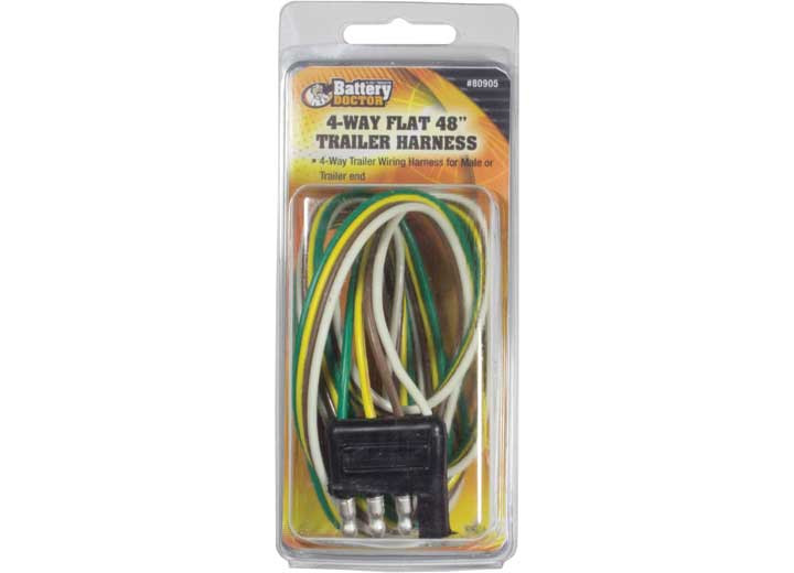 Battery Doctor - 4way 48in Trailer Harnessmale Endretail Pkg - 80905