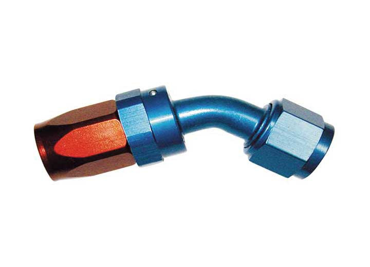 Big End Performance - Red/blue 45 Degree Swivel Aluminum Hose End 12an - 12245