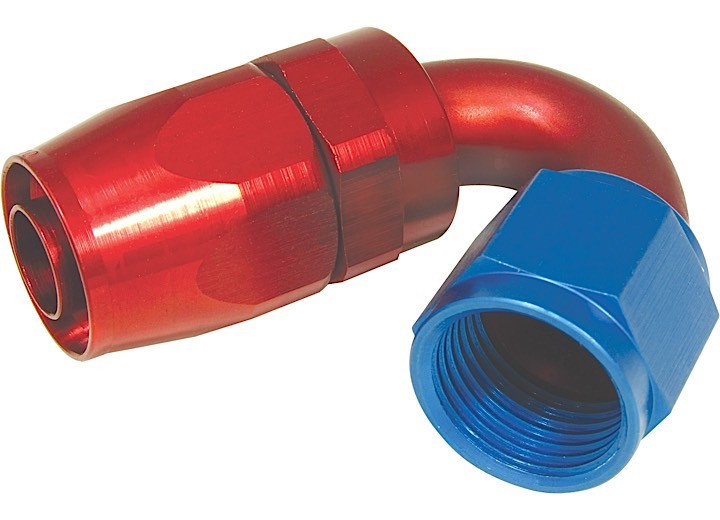 Big End Performance - Red/blue 150 Degree Swivel Aluminum Hose End 6an - 12604