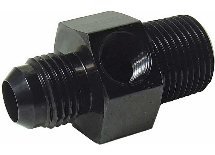 Big End Performance - 3/8in Npt Male To 6 Male 1/8in Npt Port Black Gauge Adapter - 14688