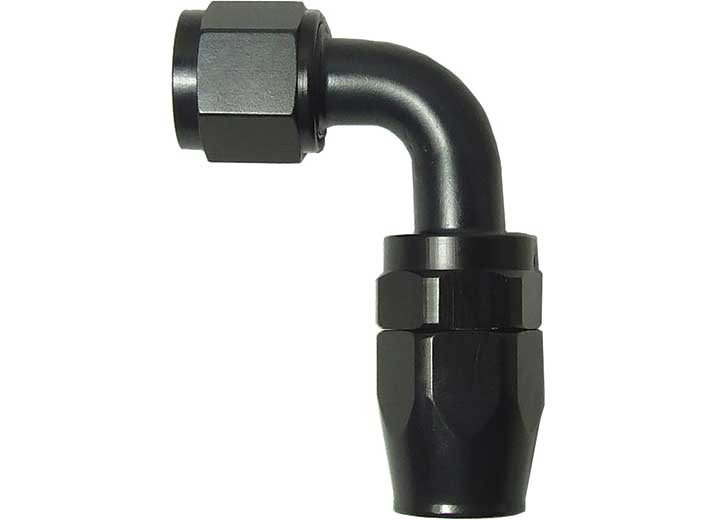 Big End Performance - Black 90 Degree Swivel Aluminum Hose End 6an - 14690