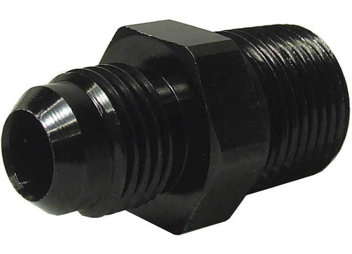 Big End Performance - 1/2in Npt To 6an Black Straight Adapter Fitting - 14696
