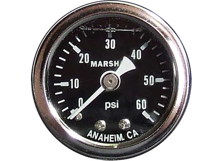Big End Performance - Liquid Filled Black Pressure Gauge 060 Psi - 15022